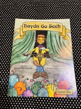Haydn Go Seek Coloring Book - Yellow Violinist Cover